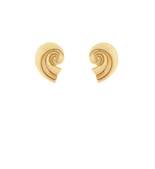 Swirl Textured Metal Earrings