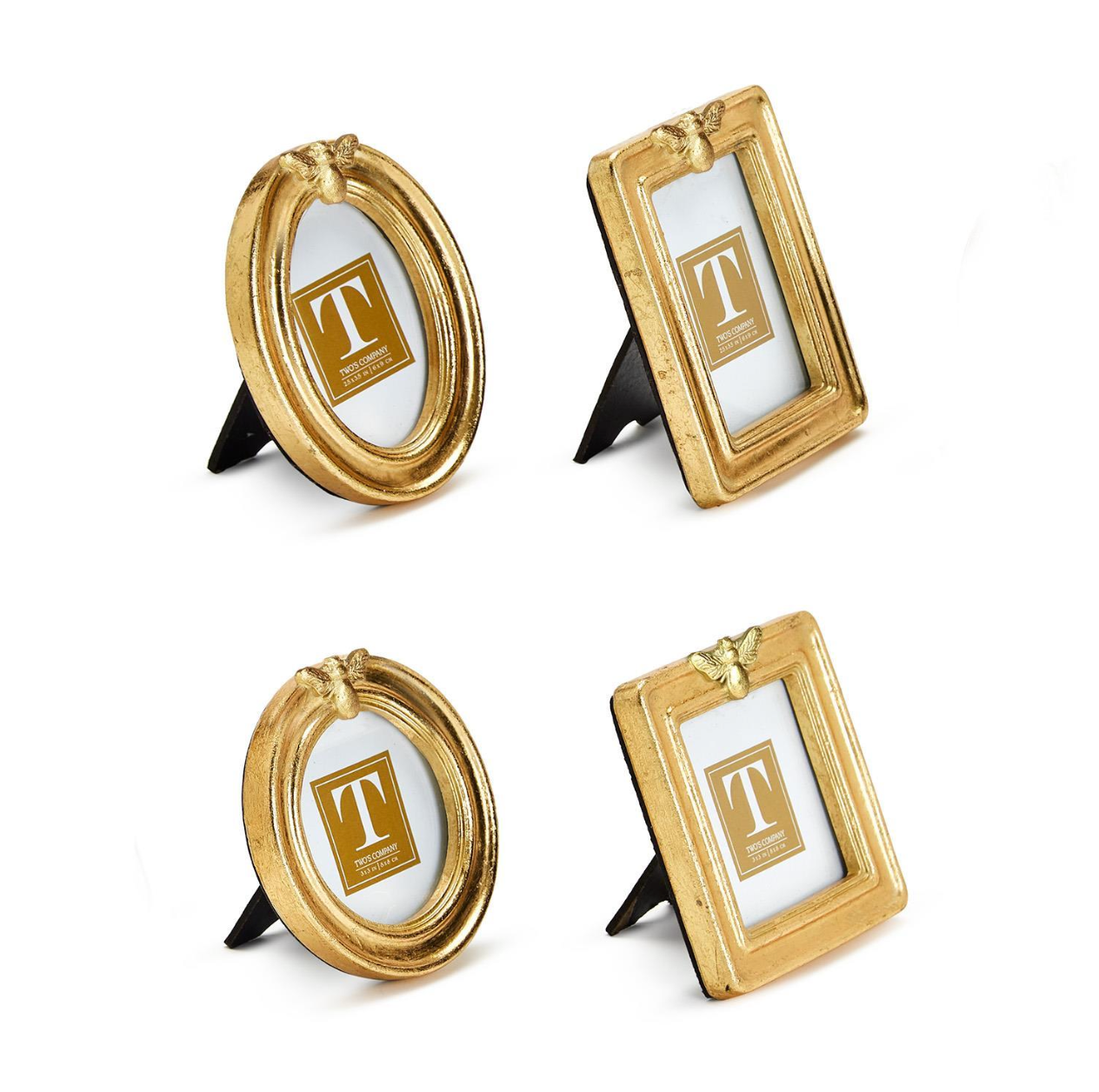 Golden Bees Gold Leaf Finish Photo Frame