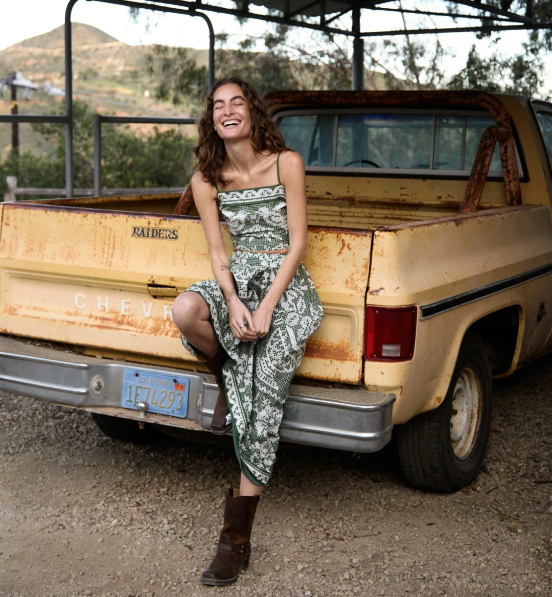 Jasmine Ankle Skirt - Verdant Flight