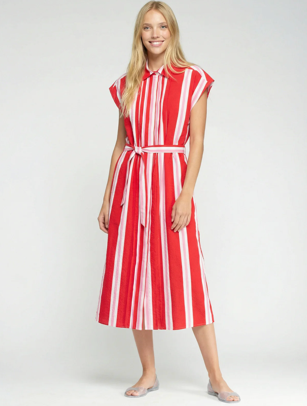 Red Striped Dress