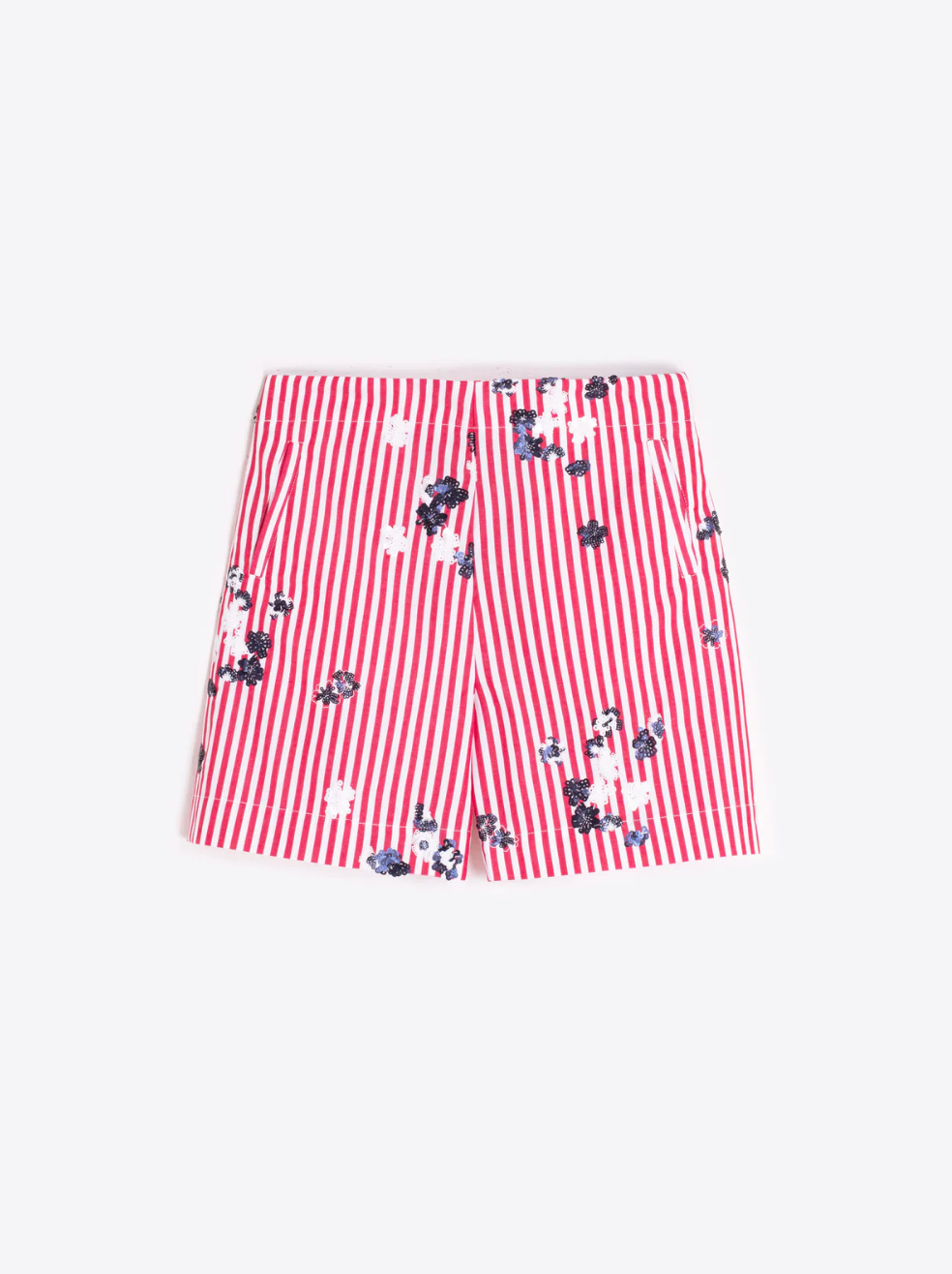 Stripe Flower Shorts