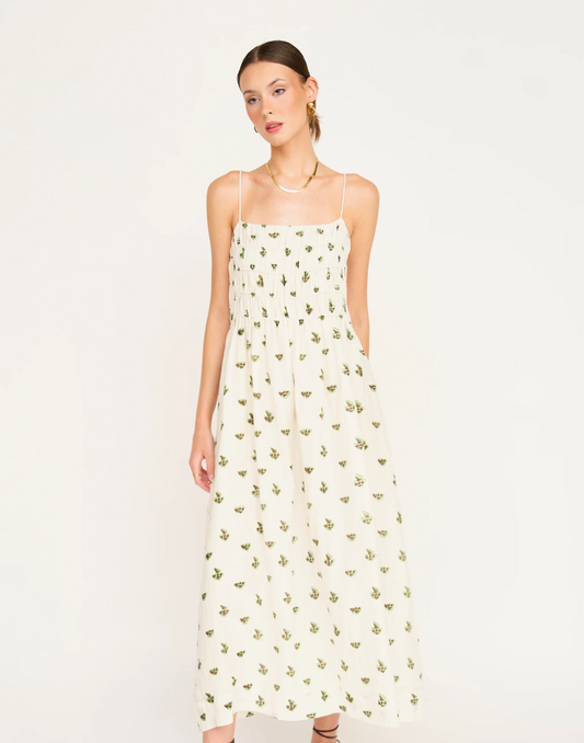 Puglia Dress in Chocolate Mint Boteh
