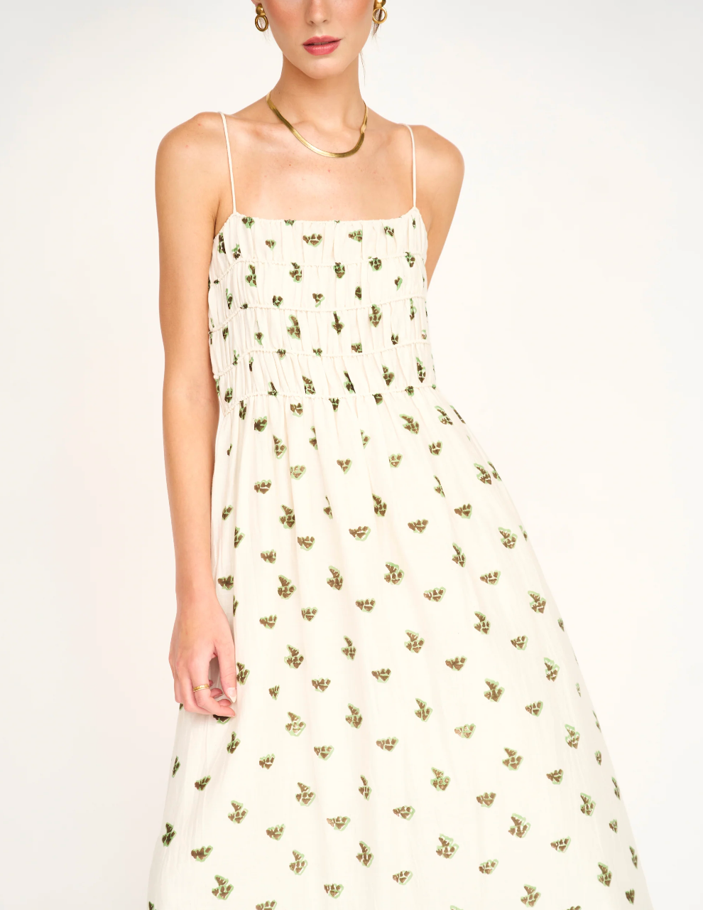 Puglia Dress in Chocolate Mint Boteh