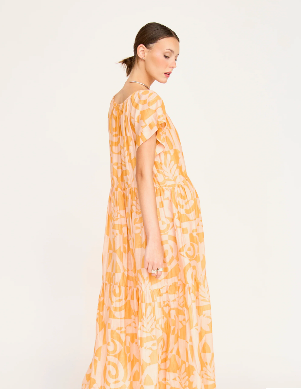 Vienna Maxi Dress in Orangesicle