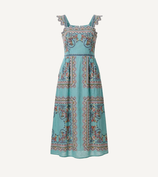 Veronique Ankle Dress in Bleura