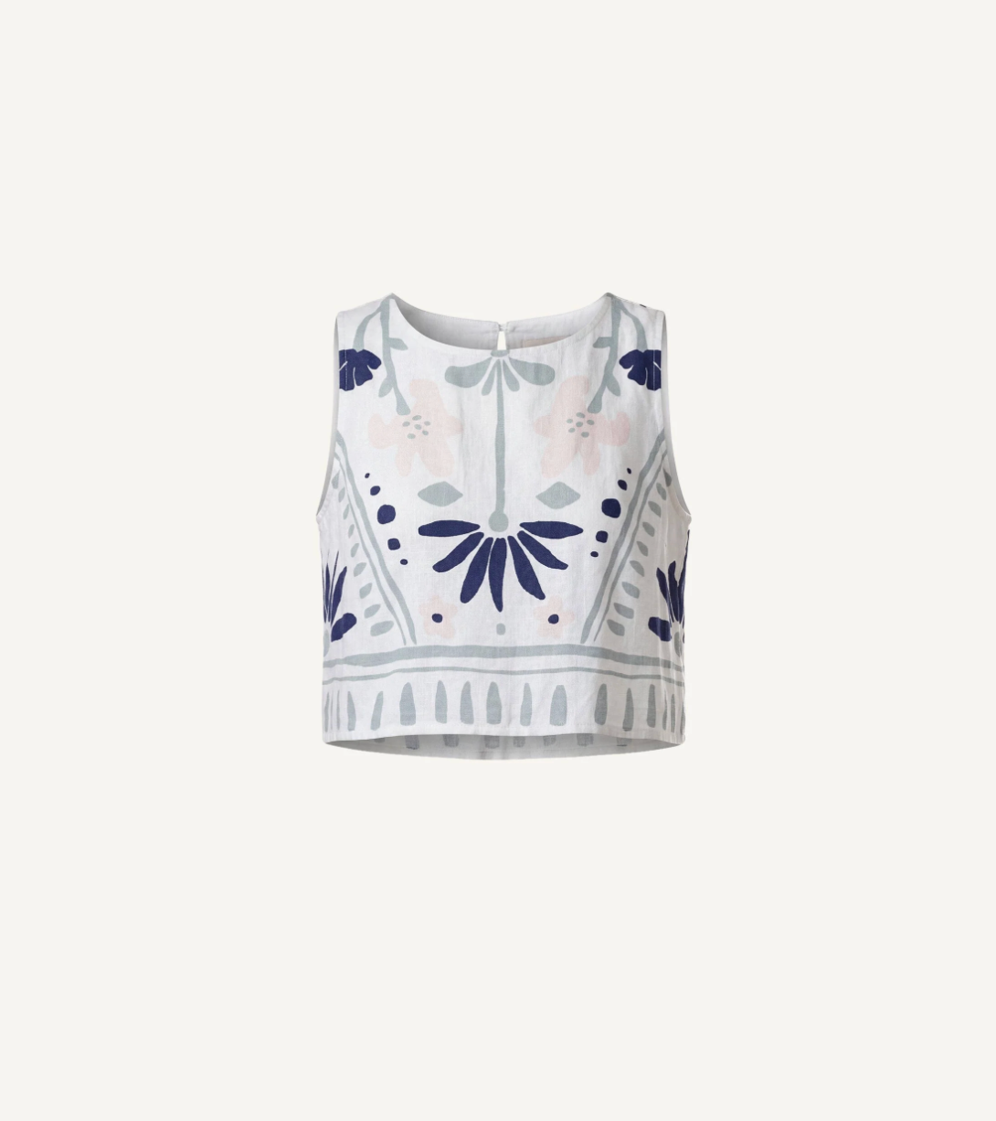Venetia Top in Liliana Blue Surf