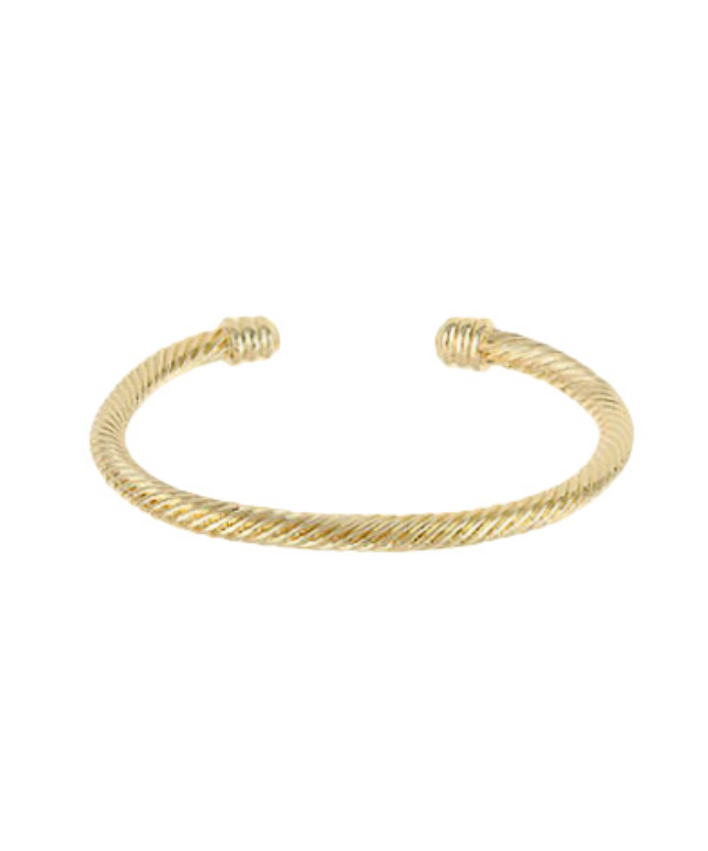 Gold Cable Bangle