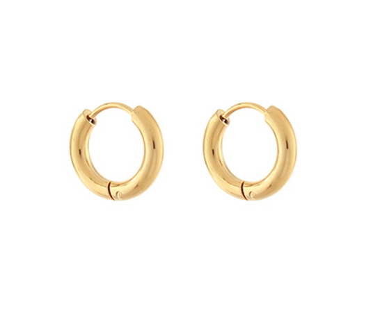 15mm Stainless Steel Stud Hoops
