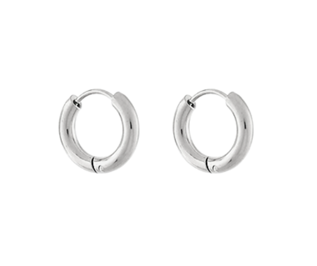 15mm Stainless Steel Stud Hoops