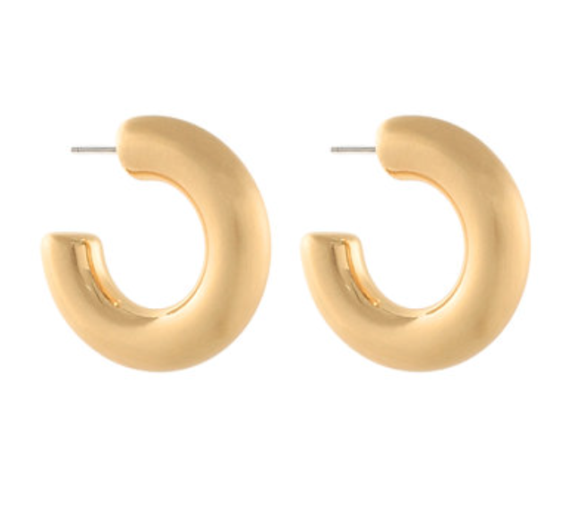 Puffy Metal Hoops