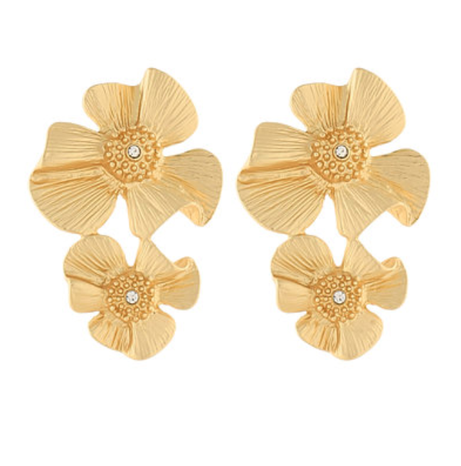Linked Flower Earrings