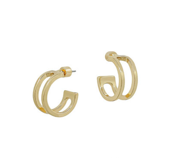 Small Layered Open Hoops