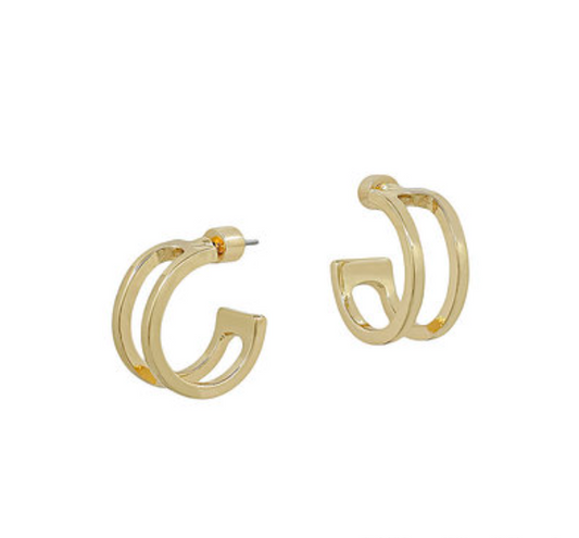 Small Layered Open Hoops