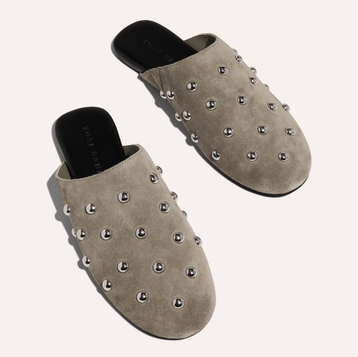 Zoe Mule in Taupe Suede