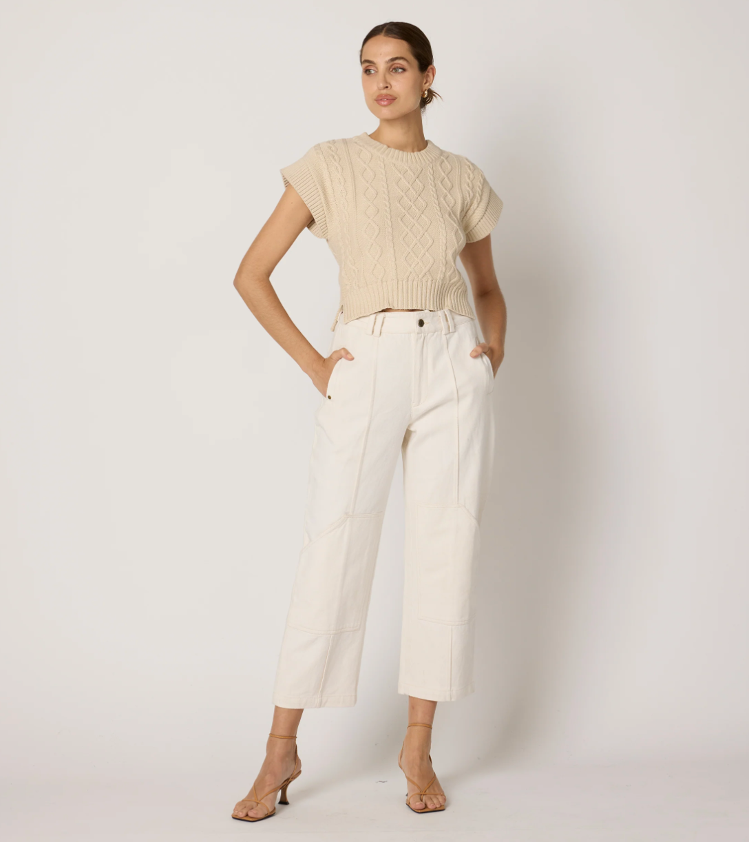 Gigi Cropped Sweater Vest