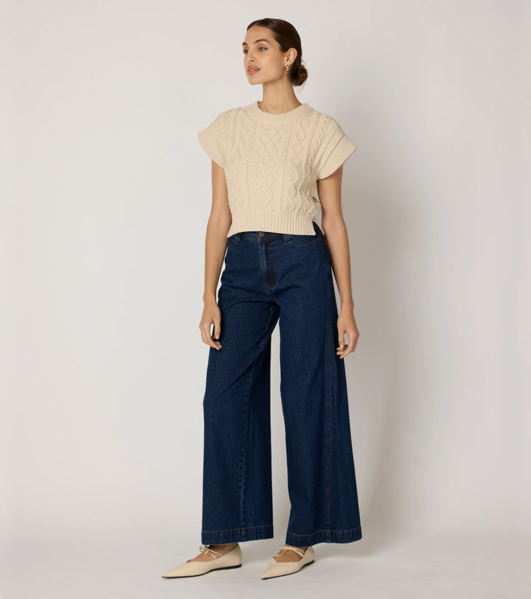 Gigi Cropped Sweater Vest