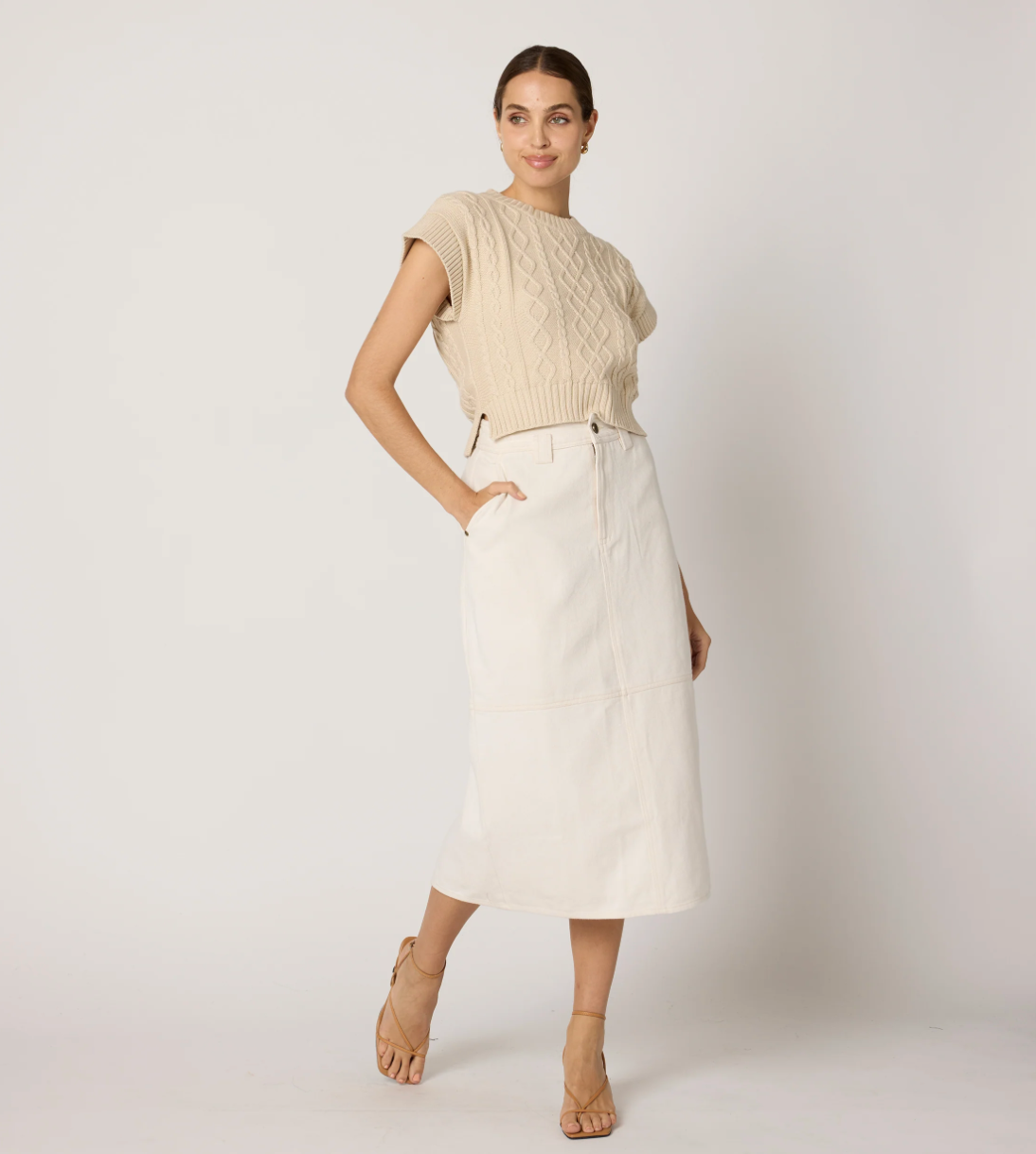 Gigi Cropped Sweater Vest