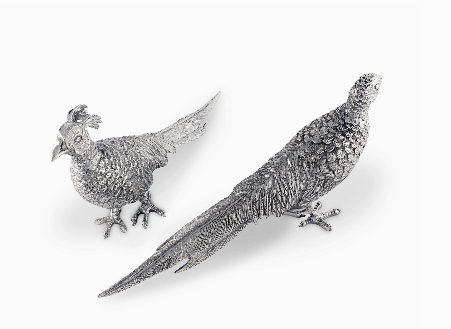 Pewter Pheasant Statuette