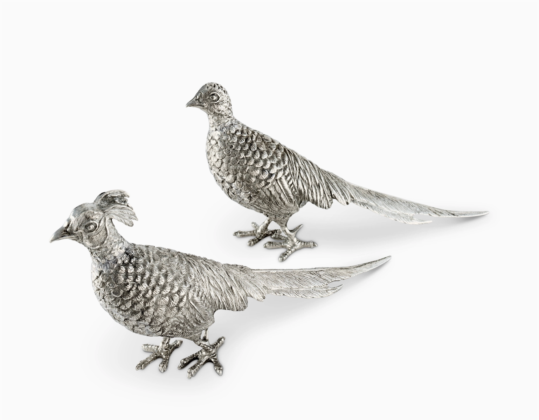 Pewter Pheasant Statuette