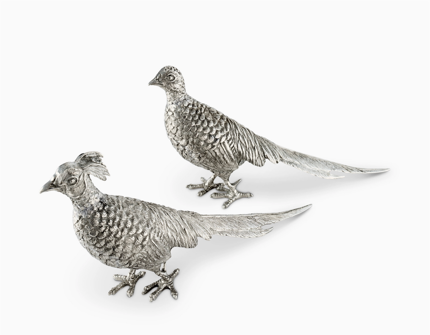 Pewter Pheasant Statuette