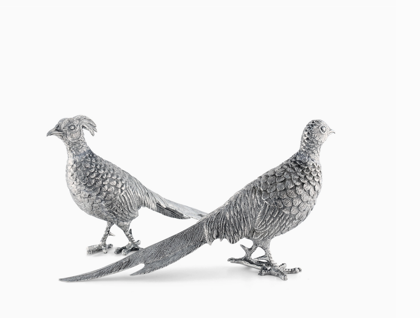 Pewter Pheasant Statuette