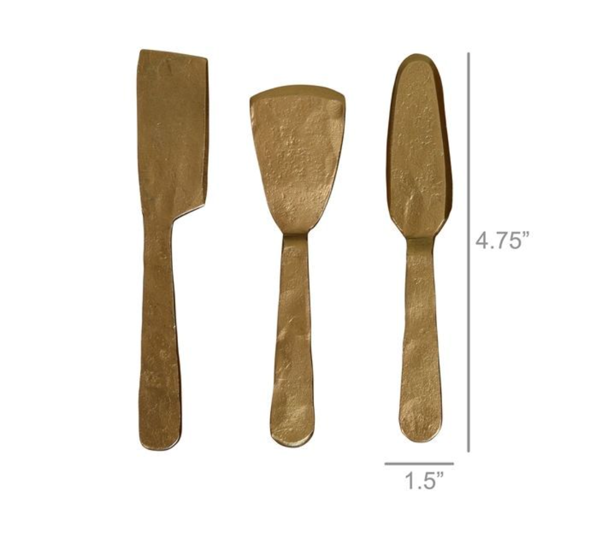 Ibsen Cheese Tools in Antique Brass