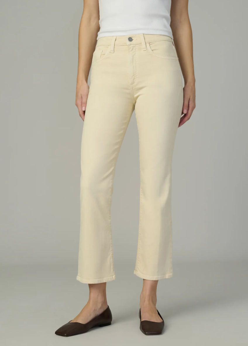 The Callie Cropped Bootcut in Creme Brulee