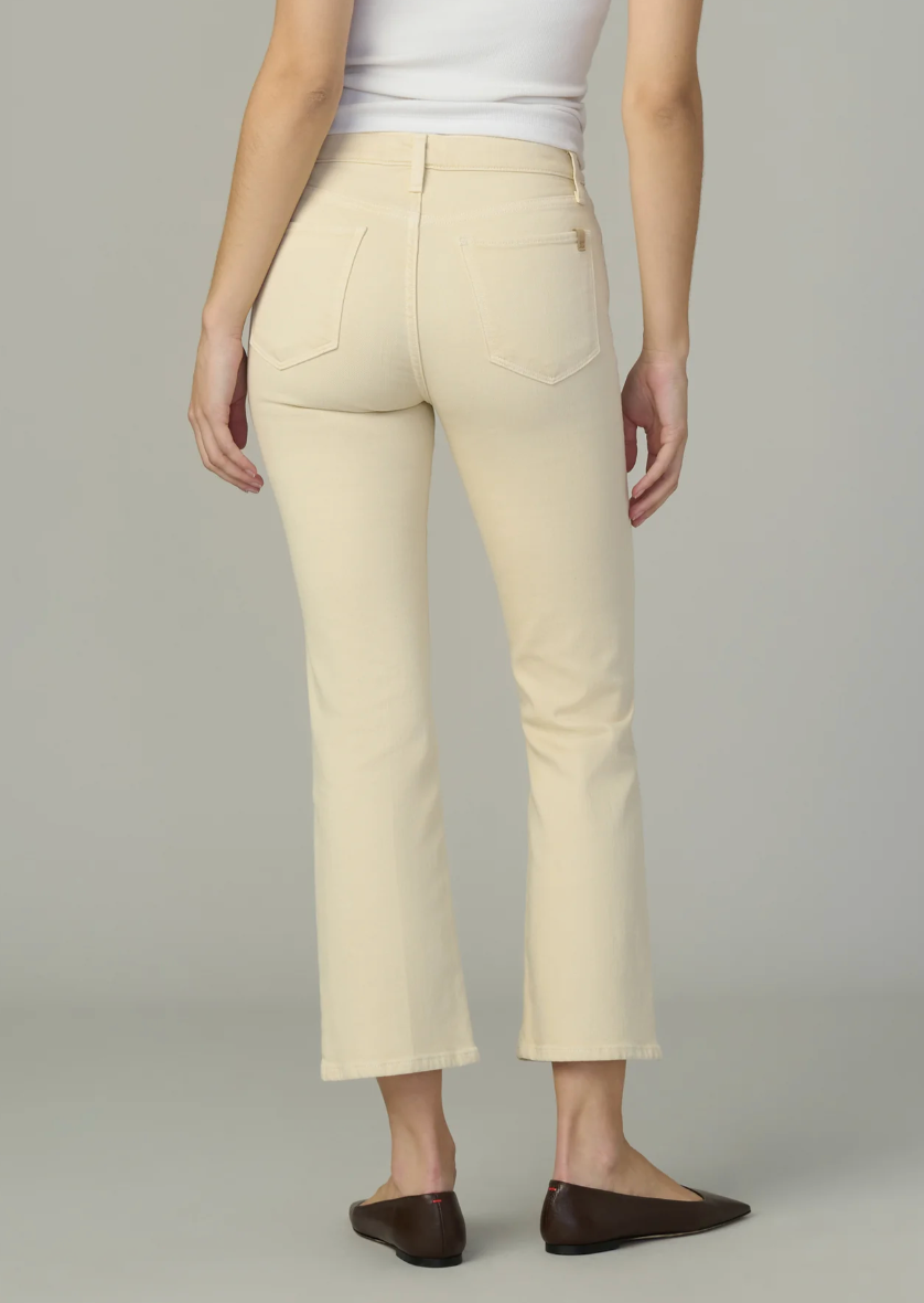 The Callie Cropped Bootcut in Creme Brulee