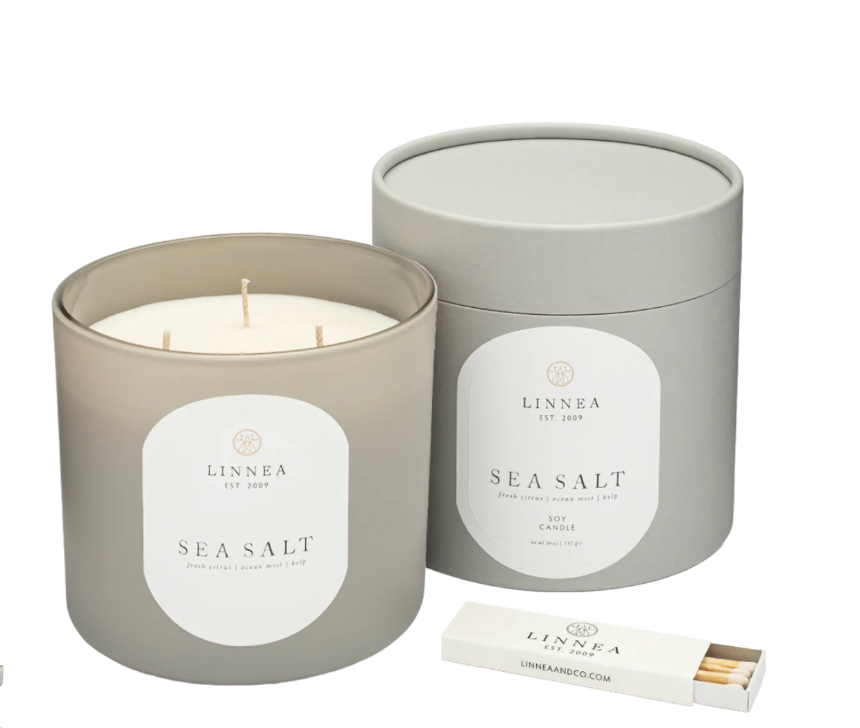 Sea Salt Grande 3 Wick Candle