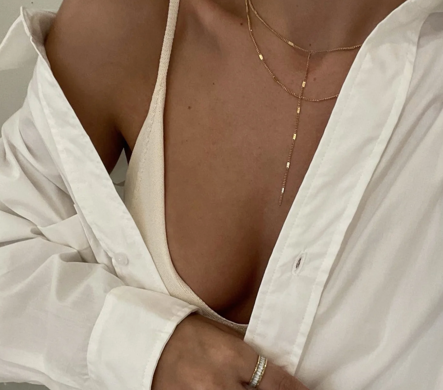 Camilla Dainty Lariat Chain Necklace