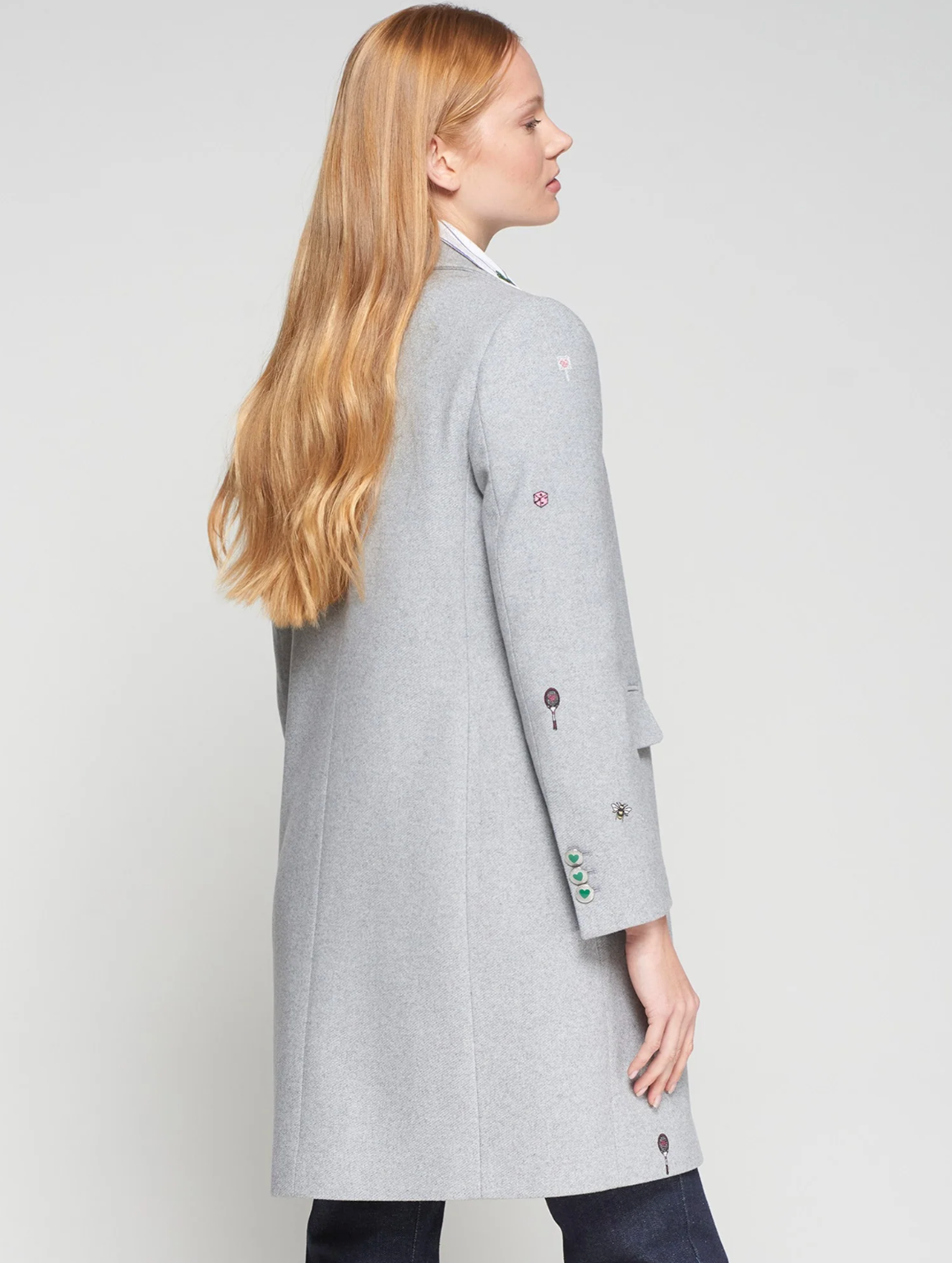 Vilagallo Aricia Grey Coat