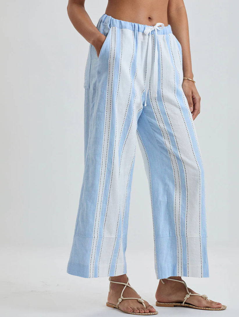 Desta Pants in Debre Sky