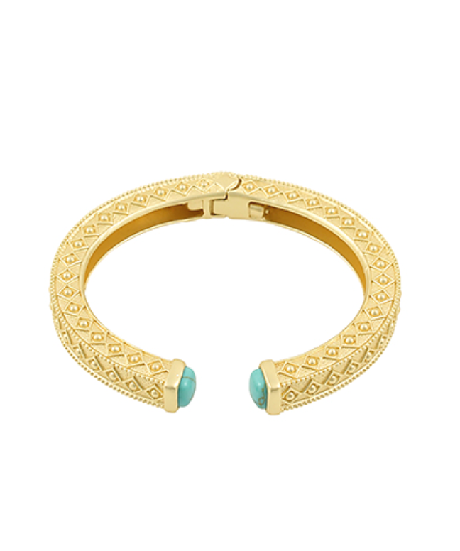 Cuff Bracelet with Turquoise