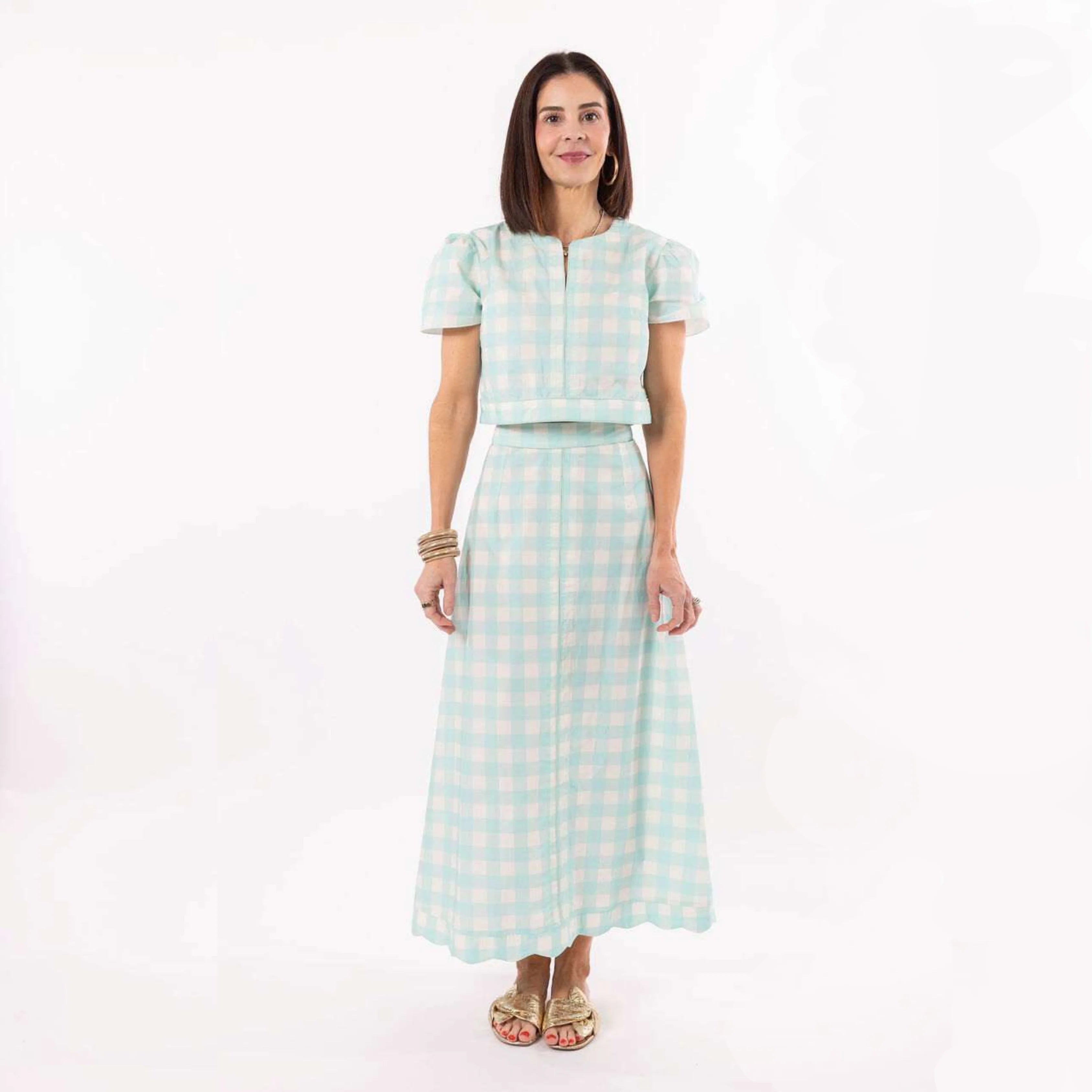 Emmy Set - Blue Buffalo Check