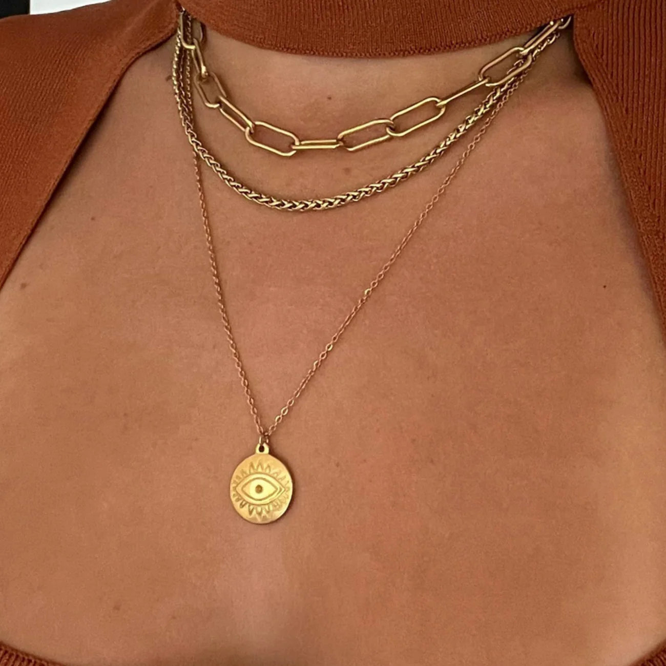 Carla Paper Clip Chain Necklace