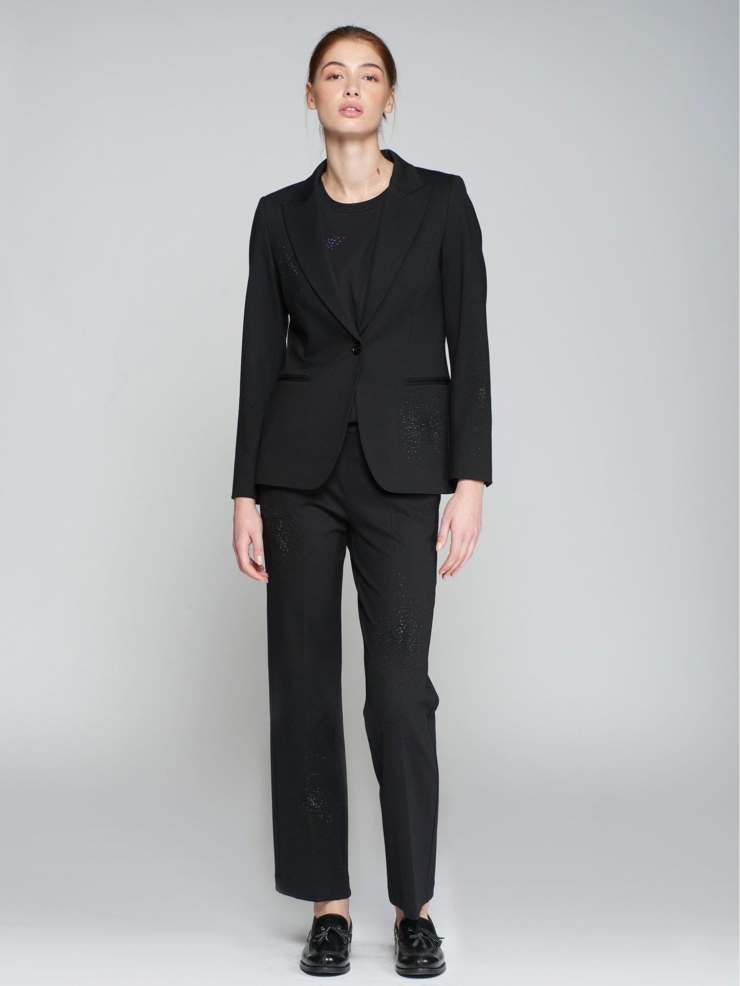 Heather Strass Black Blazer