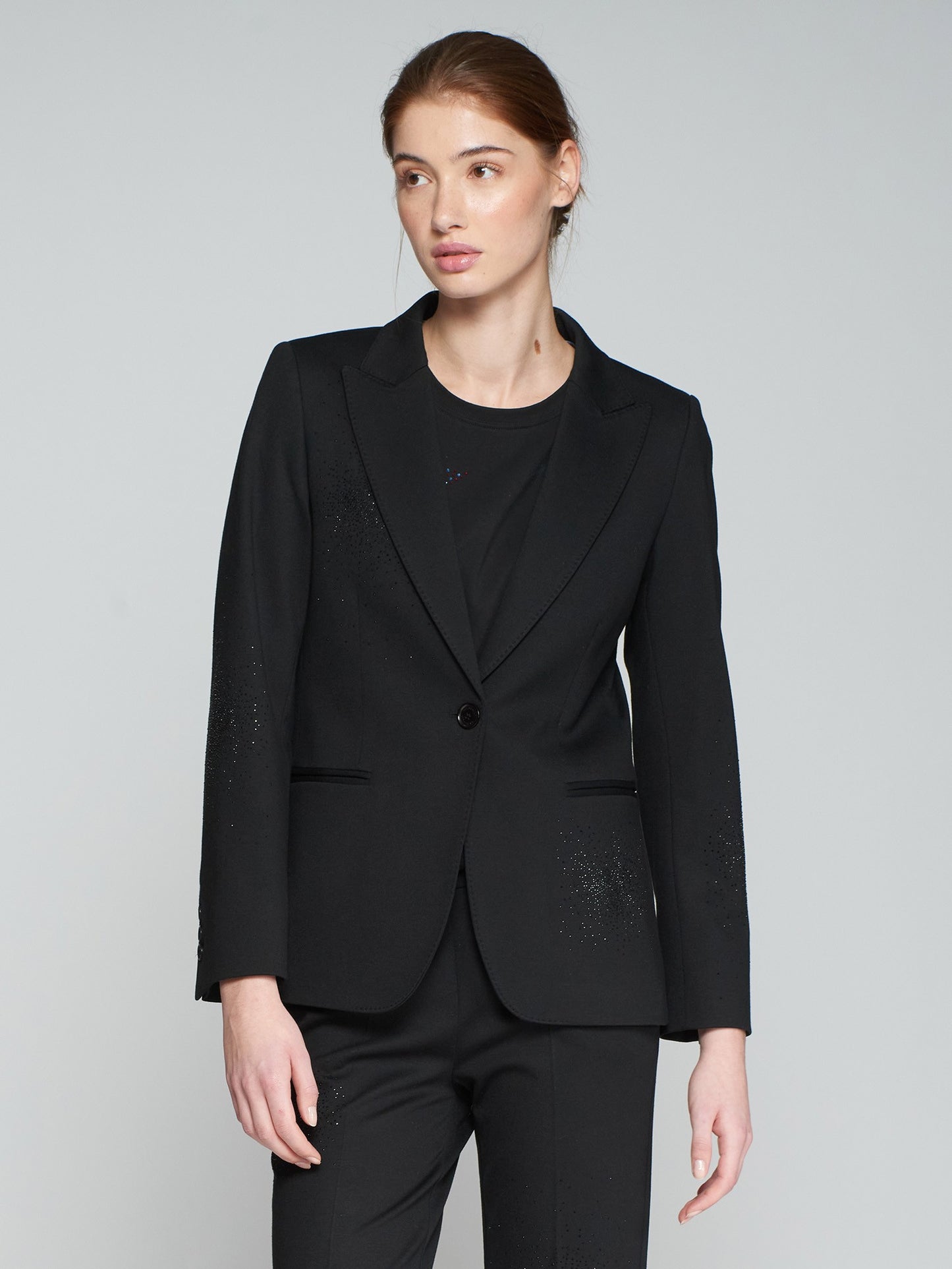 Heather Strass Black Blazer