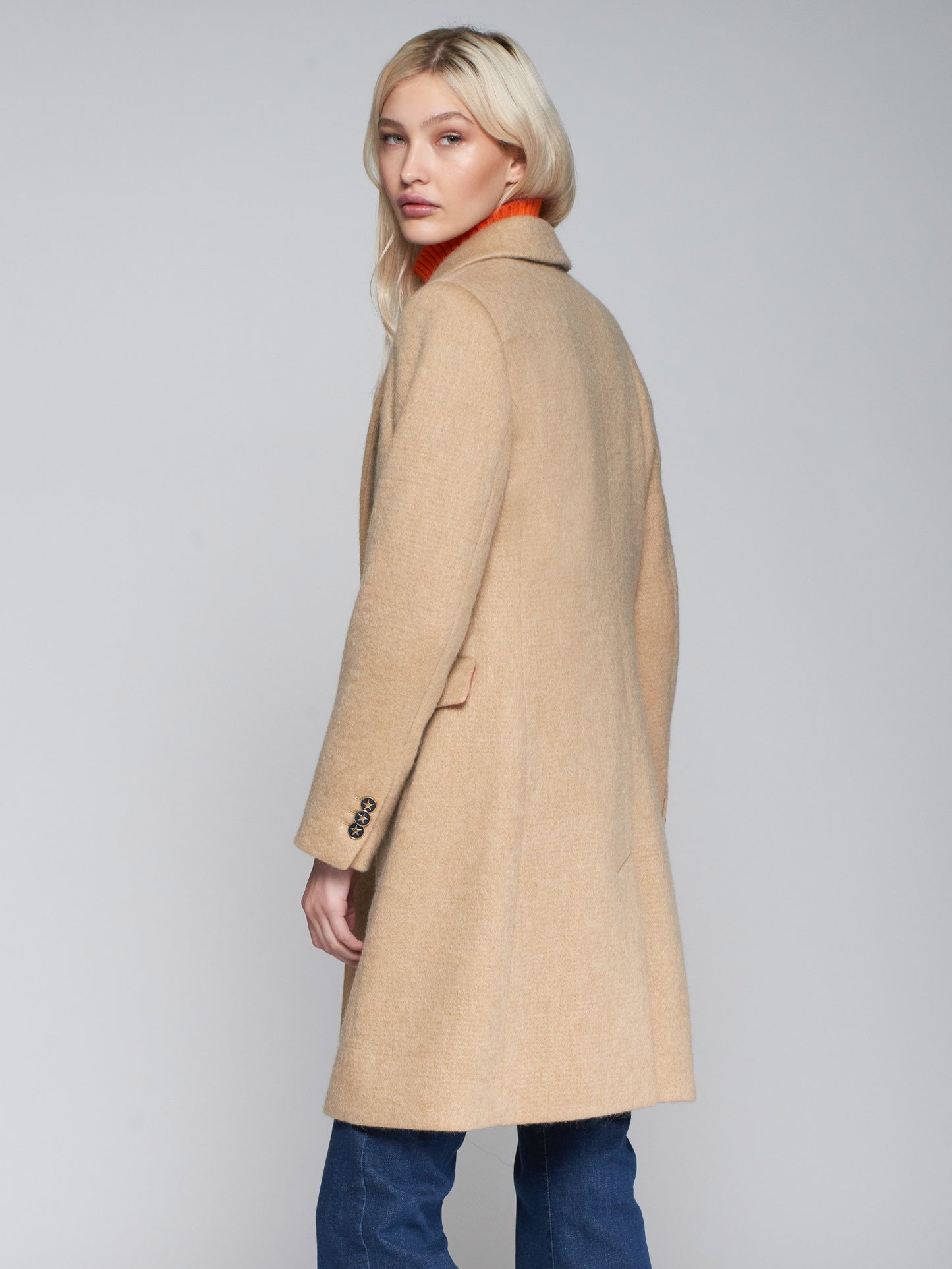 Lian Lana Camel Mohair Coat