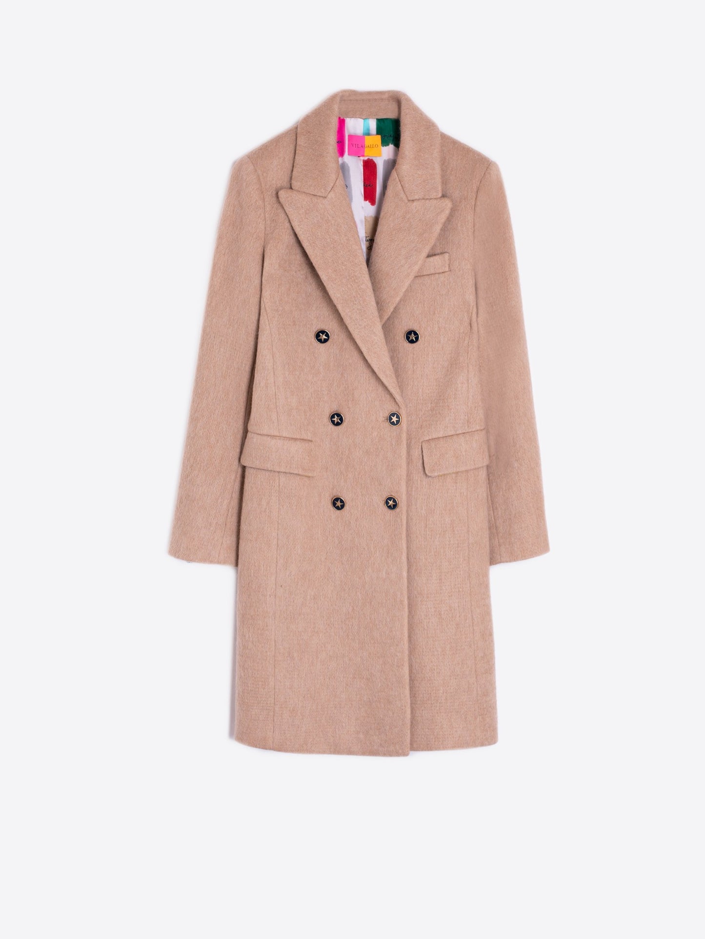 Lian Lana Camel Mohair Coat