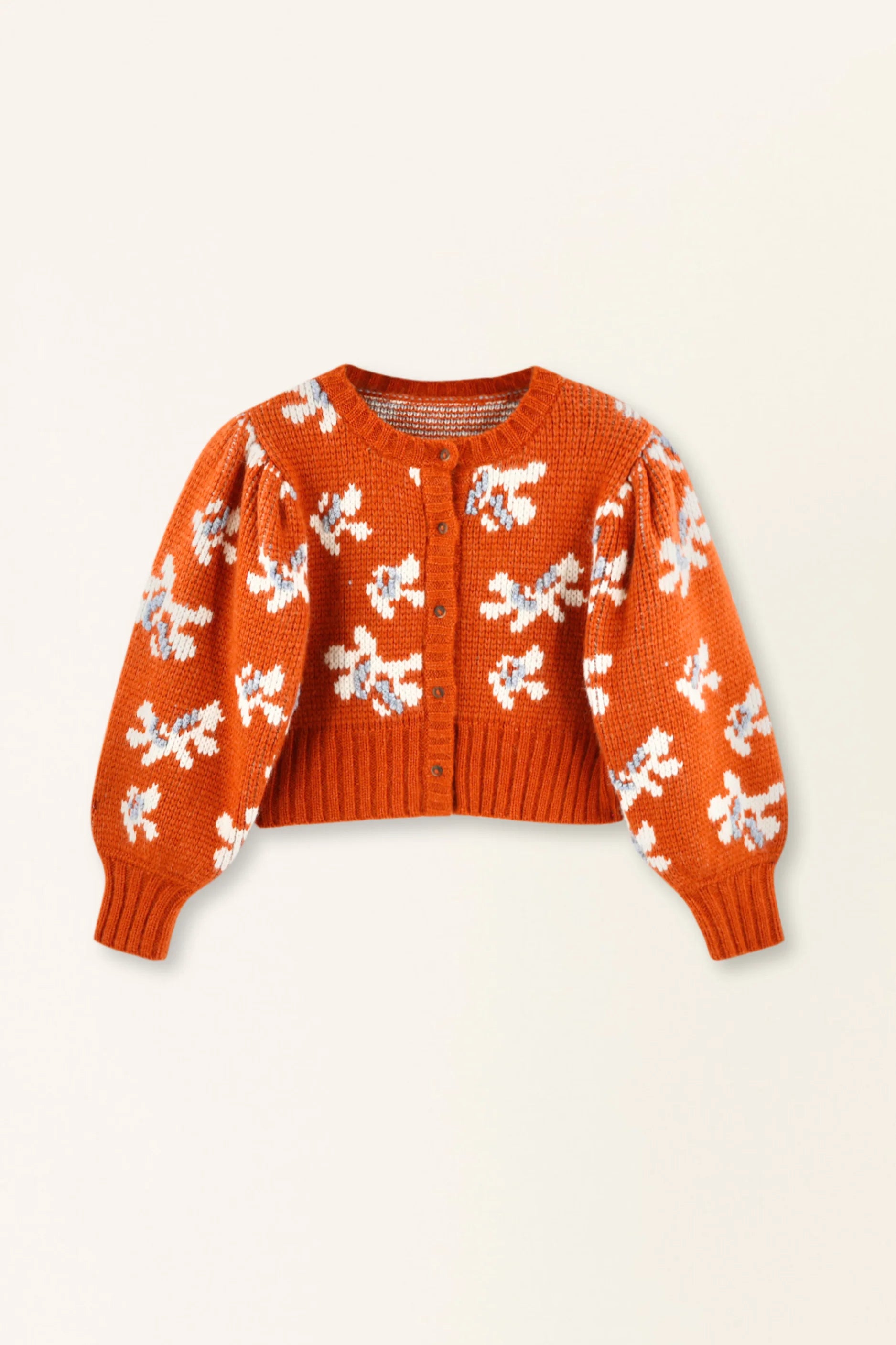 Valmorel Knit Cardigan in Burnt Iris