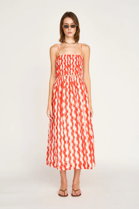 Verona Skirt in Cherry Hopscotch