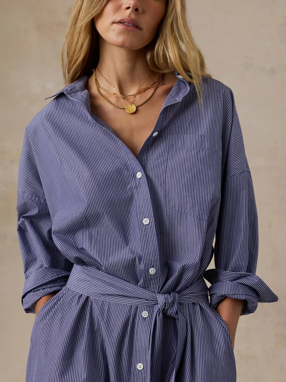 Coastal Poplin Rio Shirtdress