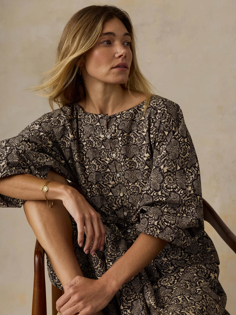 Coastal Poplin Faye Top