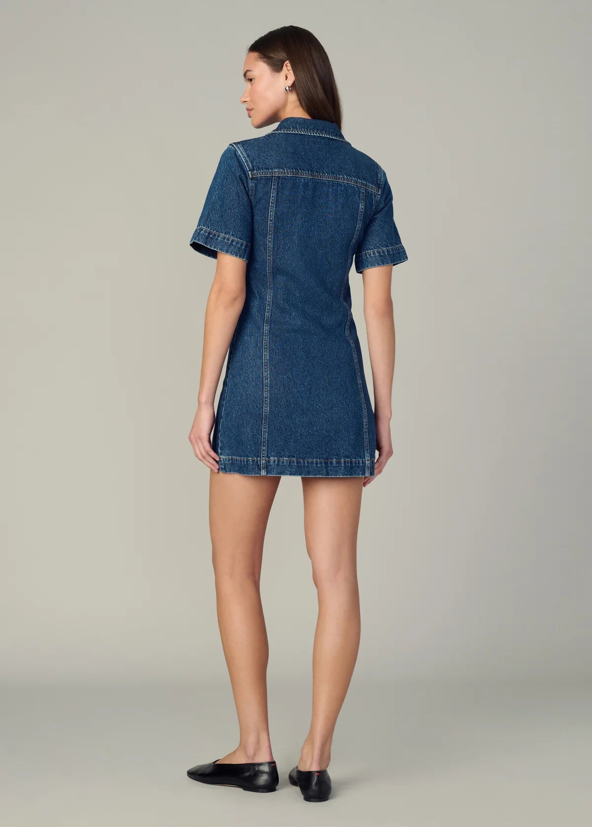 The Denim Trucker Shift Dress