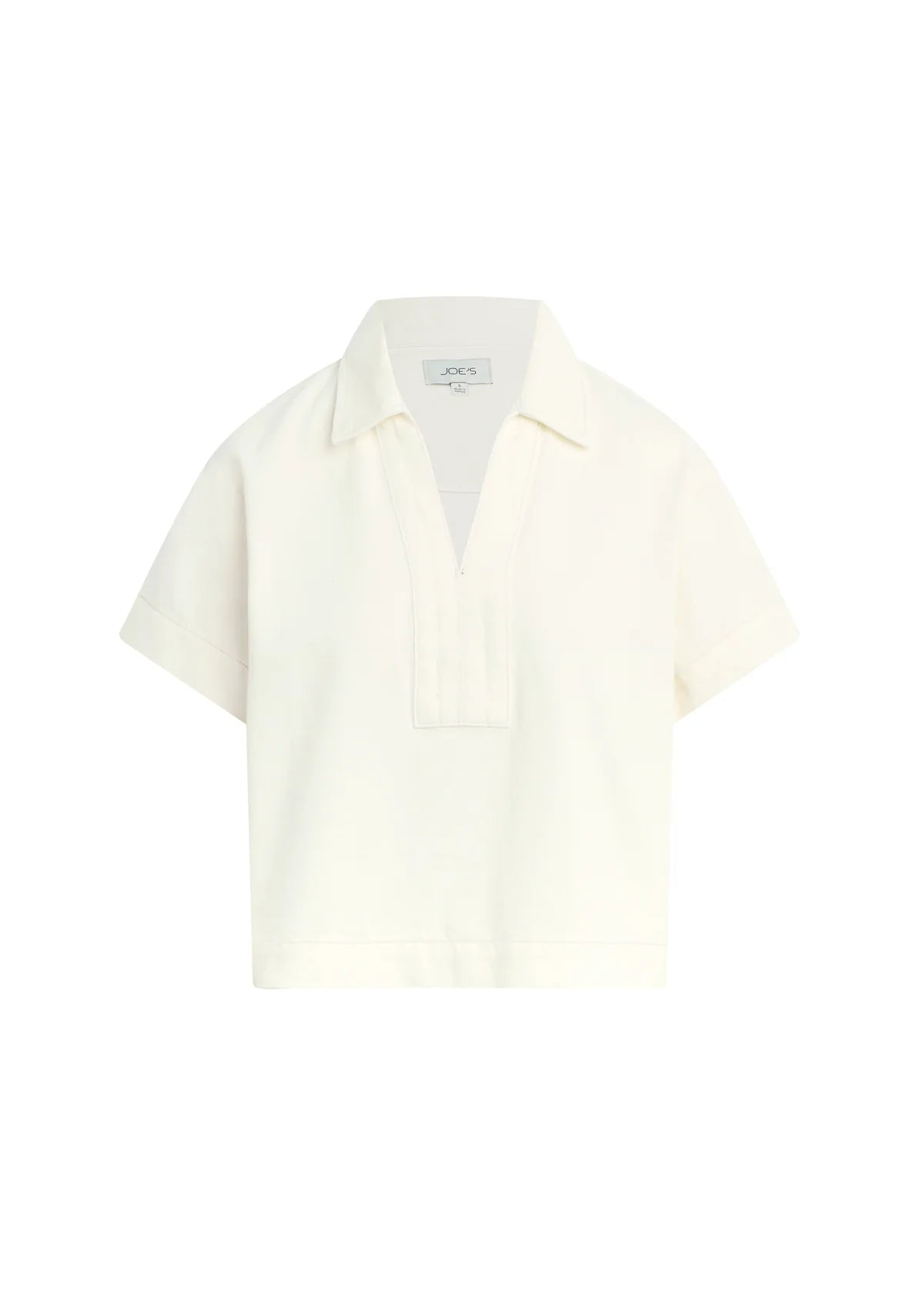 The Lillian Denim Popover Shirt in Milk