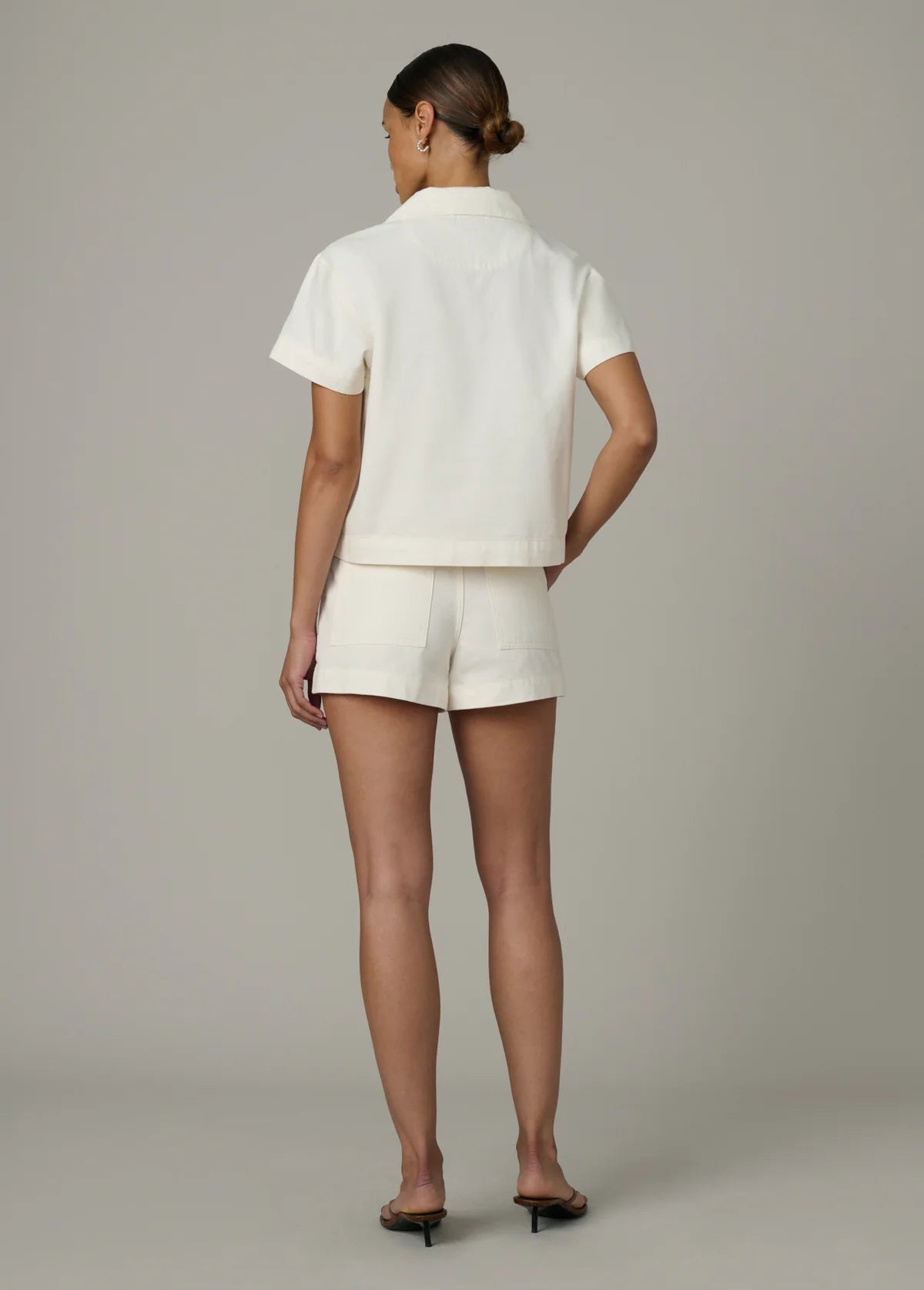 The Karter Trouser Short in Milk