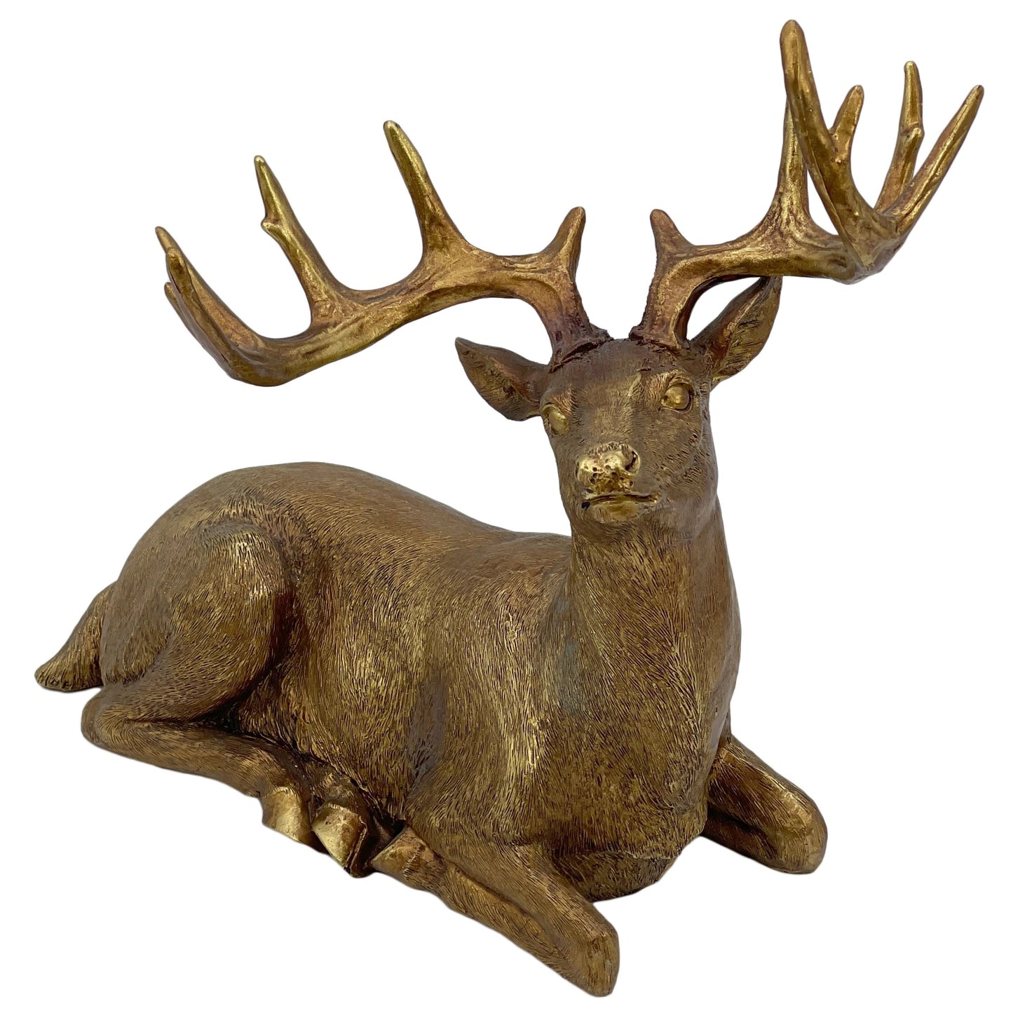 Gold Resin Reindeer