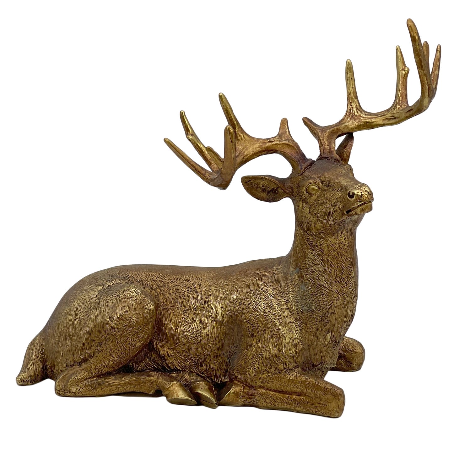 Gold Resin Reindeer