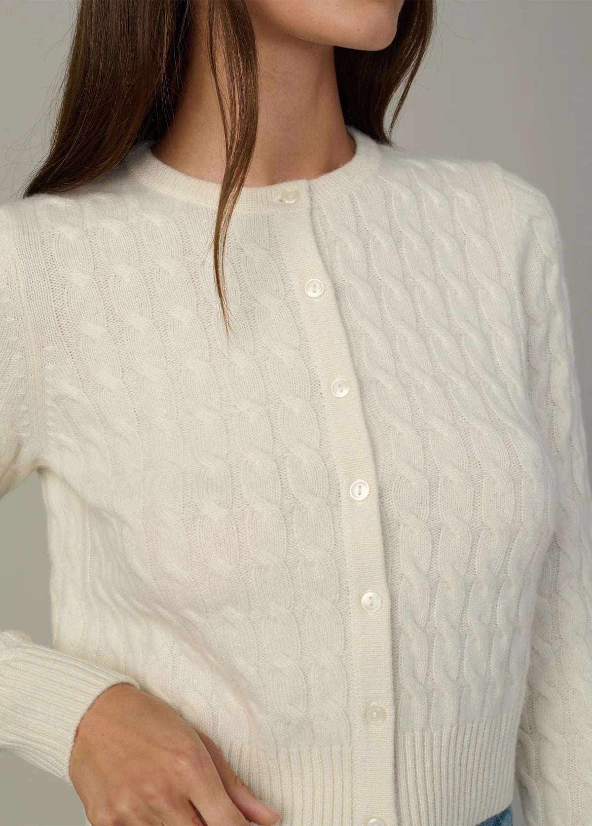 The Cable Dani Cashmere Cardigan