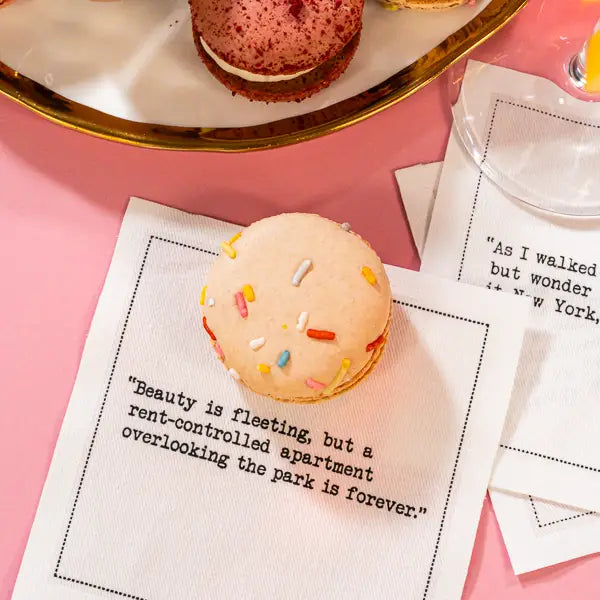 Carrie Bradshaw Quotes White Cotton Cocktail